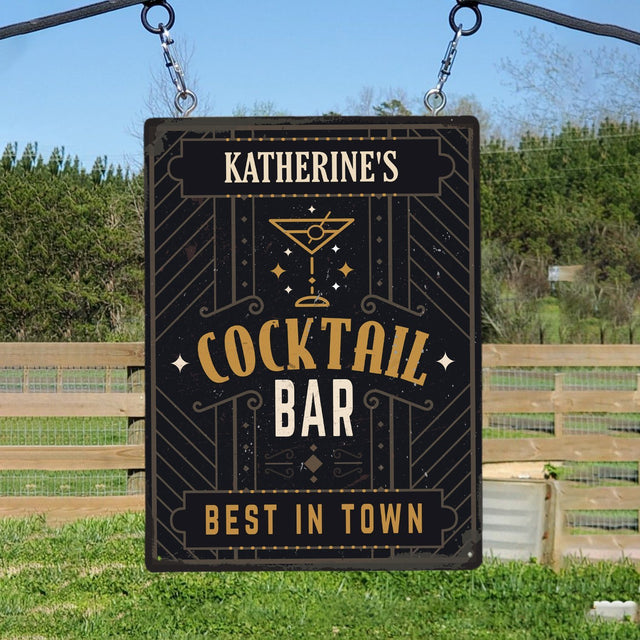 Customized Bar Sign, Cocktail Bar Best In Town