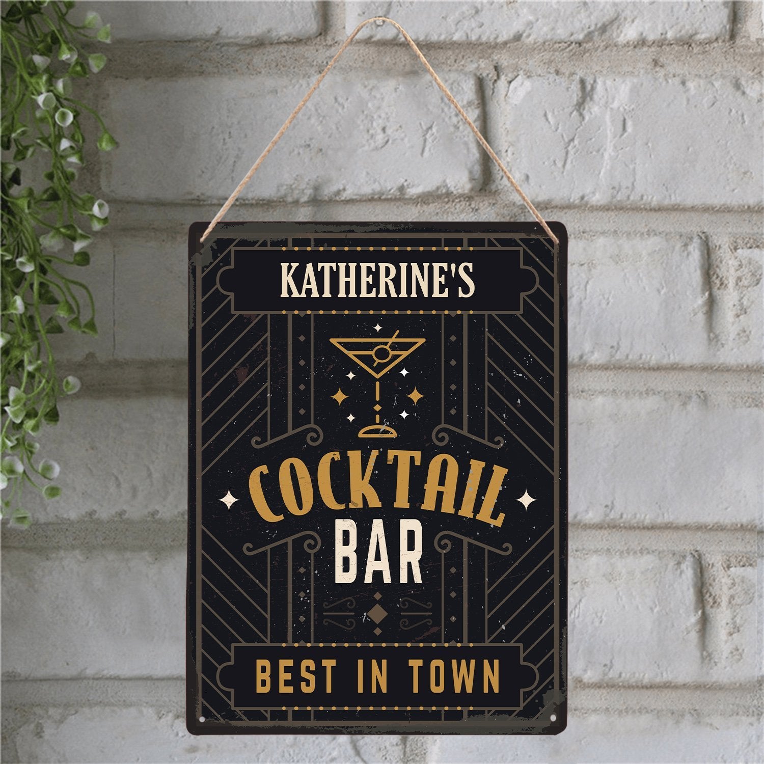 Customized Bar Sign, Cocktail Bar Best In Town