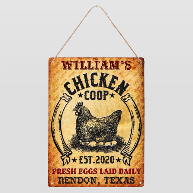 Customized Farm Sign, Fresh Egg Laid Daily