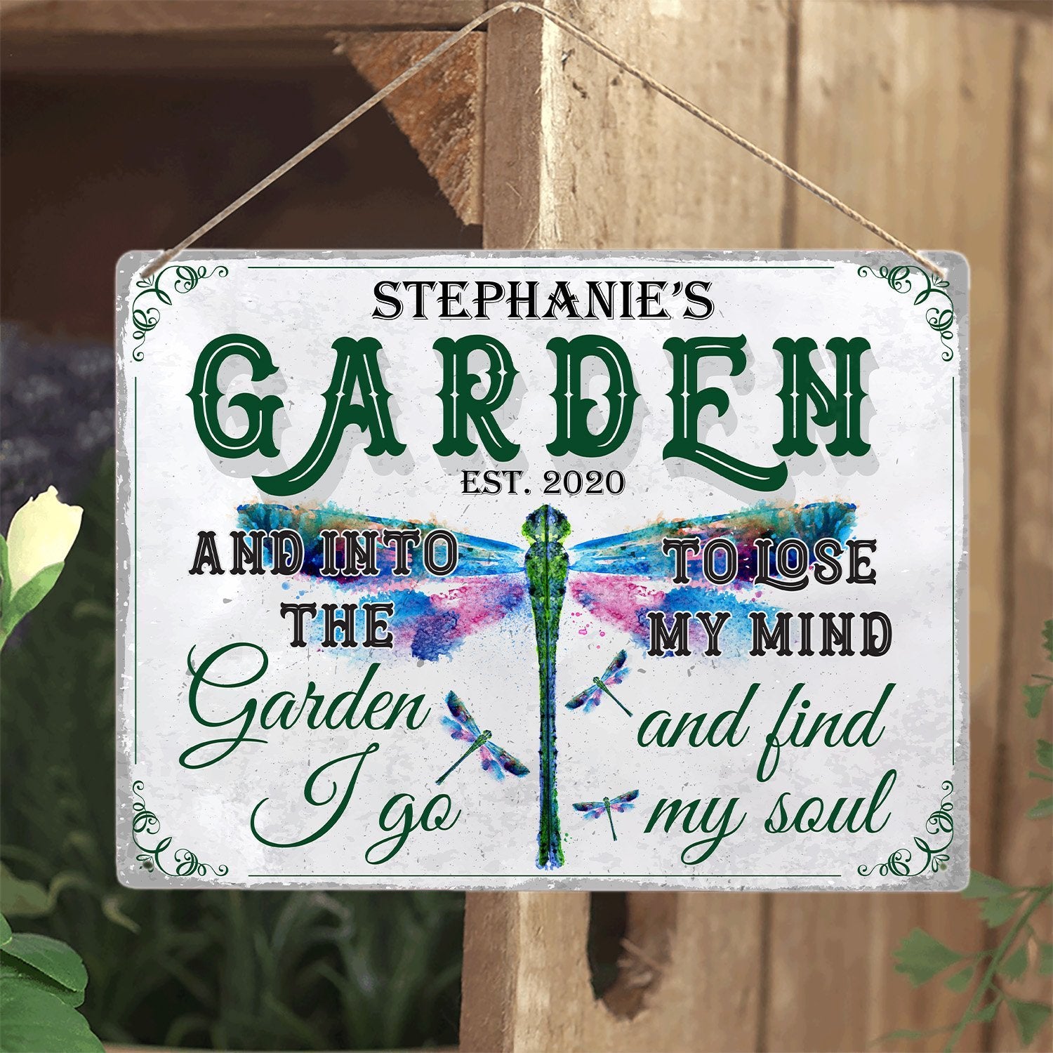 Customized Garden Sign, Mind And Soul