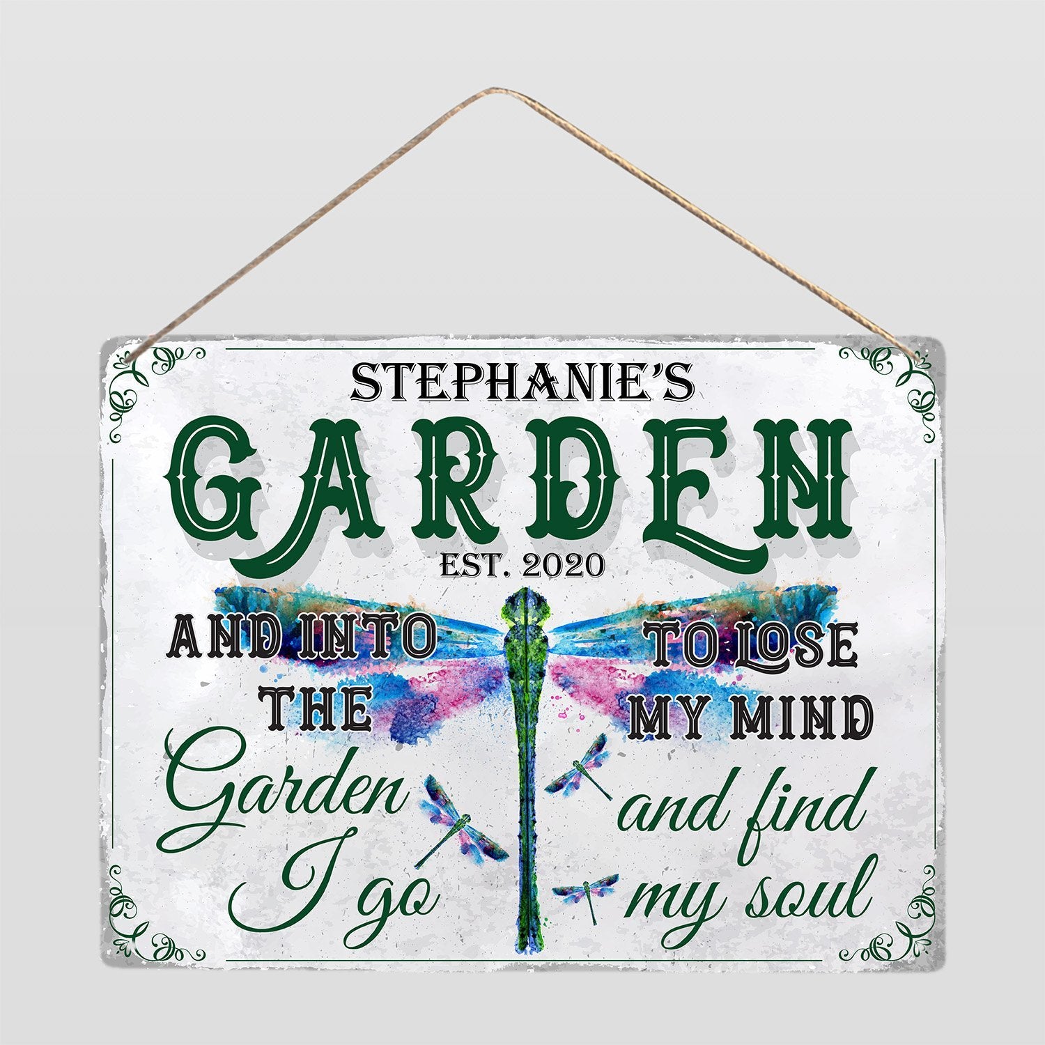 Customized Garden Sign, Mind And Soul