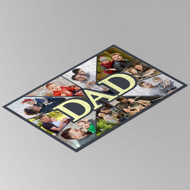 Dad, Custom Photo Collage, 10 Pictures, Jigsaw Puzzles