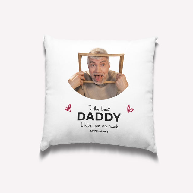 Daddy, Custom Photo Pillow