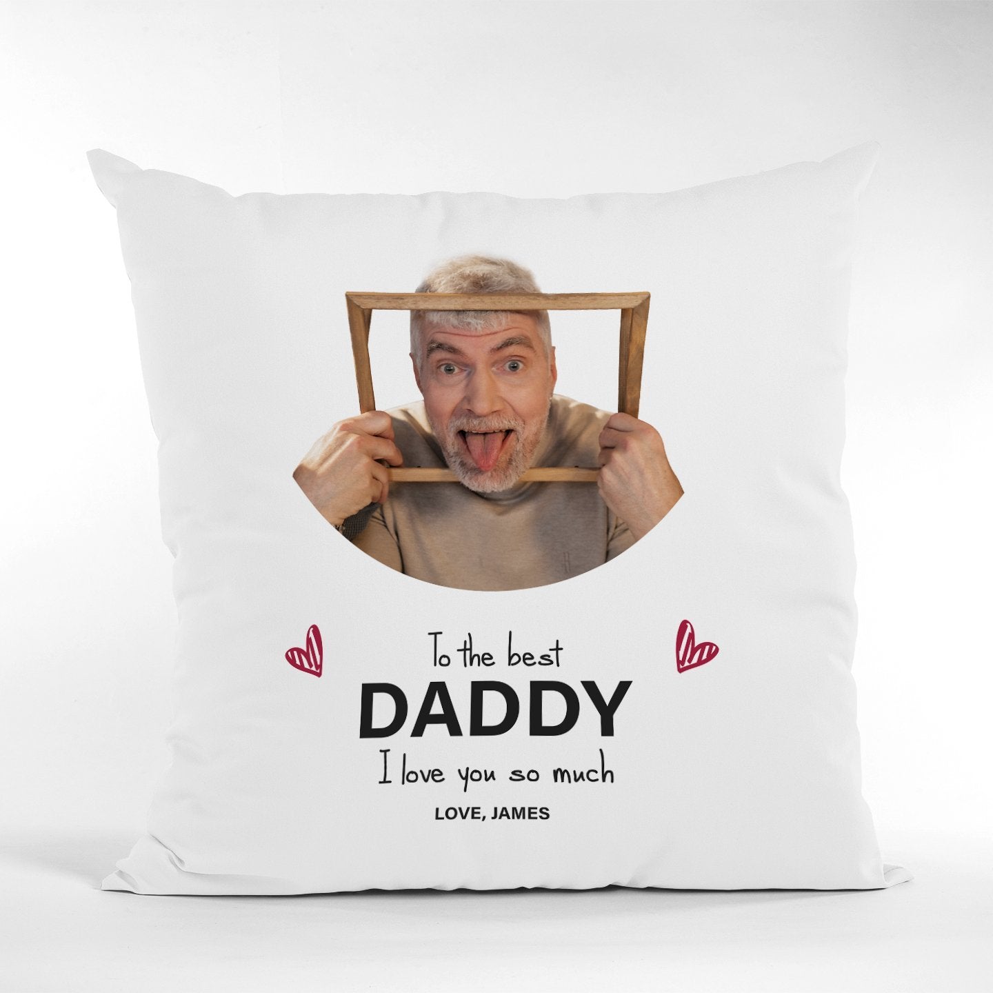 Daddy, Custom Photo Pillow