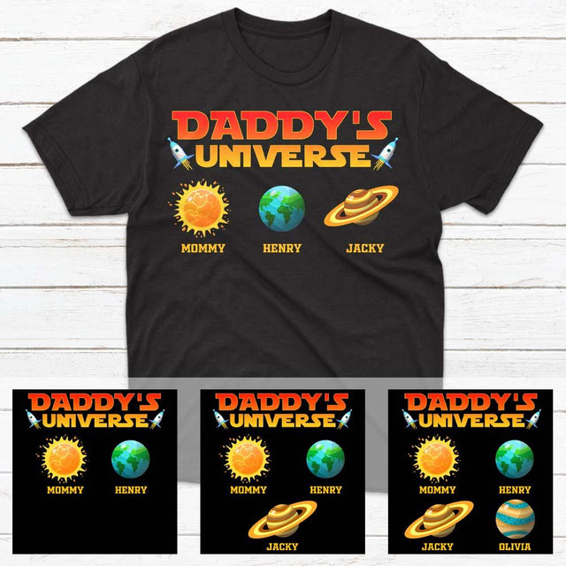 Daddy's Universe Personalized Shirt