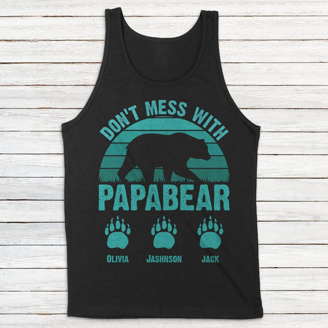 Don't Mess With Papa Bear Personalized Shirt