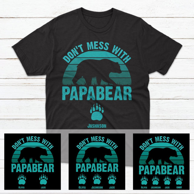 Don't Mess With Papa Bear Personalized Shirt