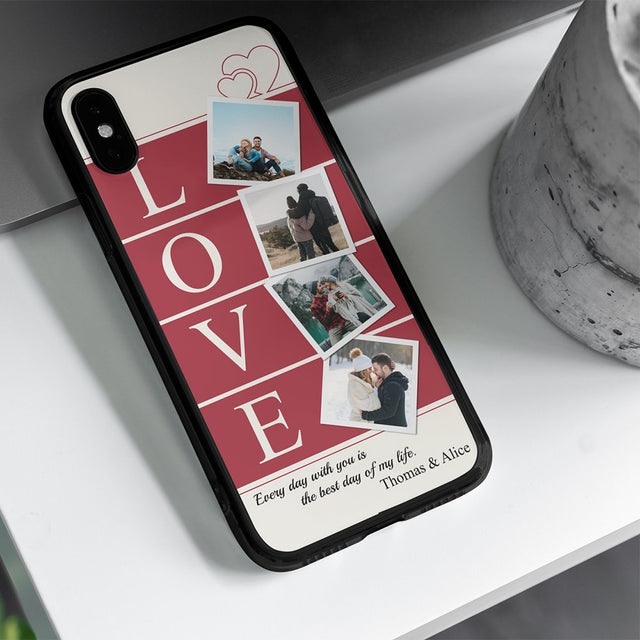 Every Day With You Is The Best Day Of My Life Custom Photo Collage Phone Case