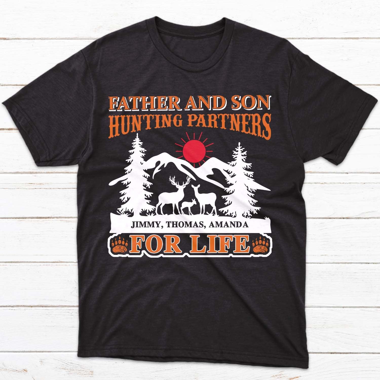 Father And Son Hunting Partners For Life Personalized Shirt
