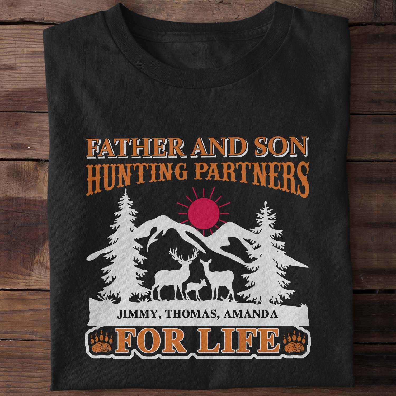 Father And Son Hunting Partners For Life Personalized Shirt