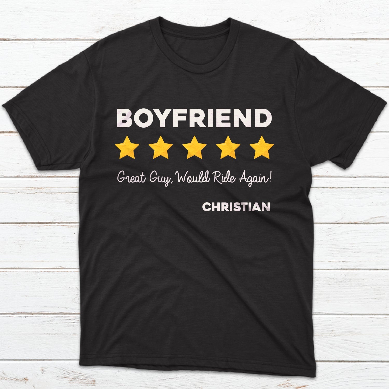 Five Stars, Review, Personalized Shirt