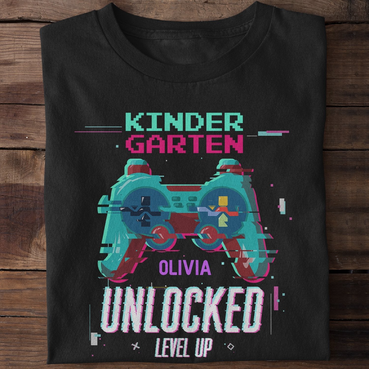 Gamer Back To School Shirt, Custom Name Shirt For Kids