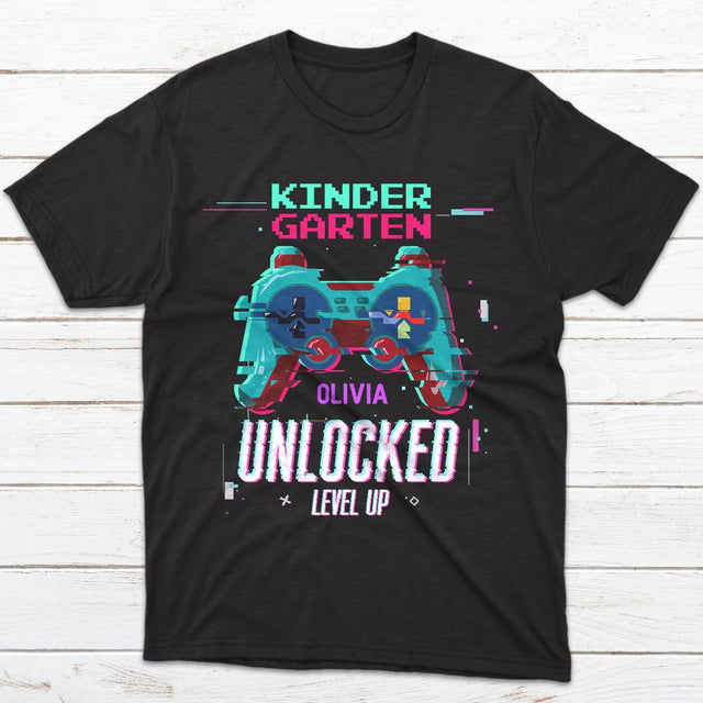 Gamer Back To School Shirt, Custom Name Shirt For Kids
