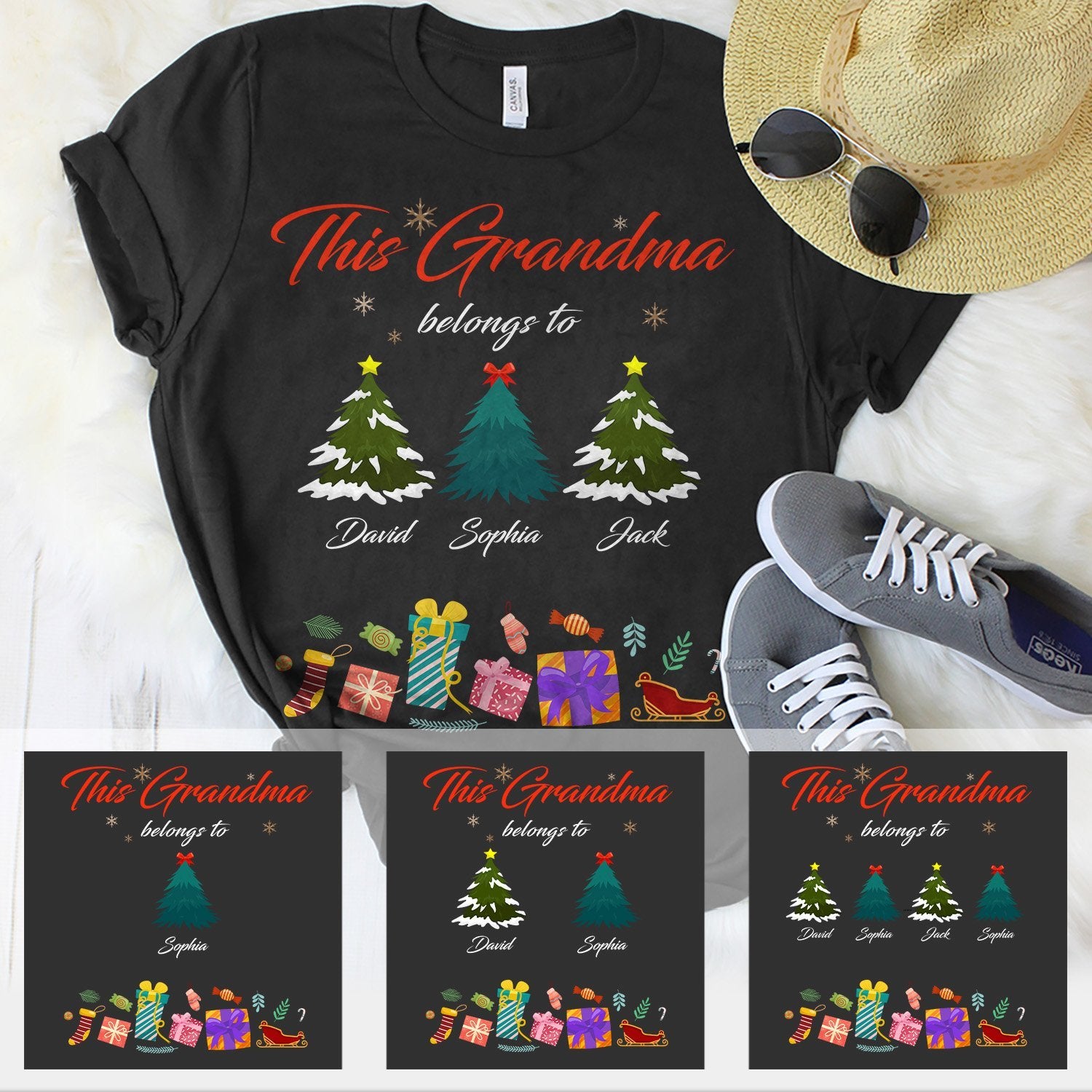 Grandma Belong Christmas Tree Personalized Shirt