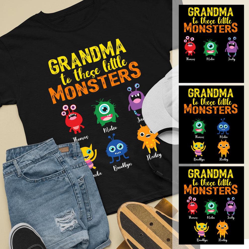Grandma Little Monsters Personalized Shirt