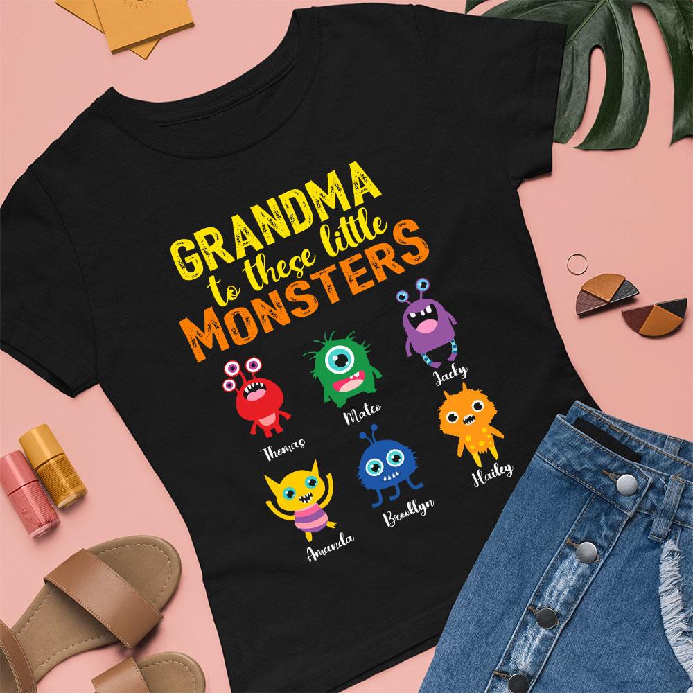 Grandma Little Monsters Personalized Shirt