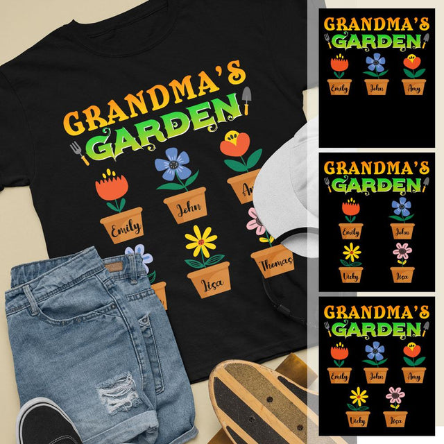 Grandma's Garden Personalized Shirt