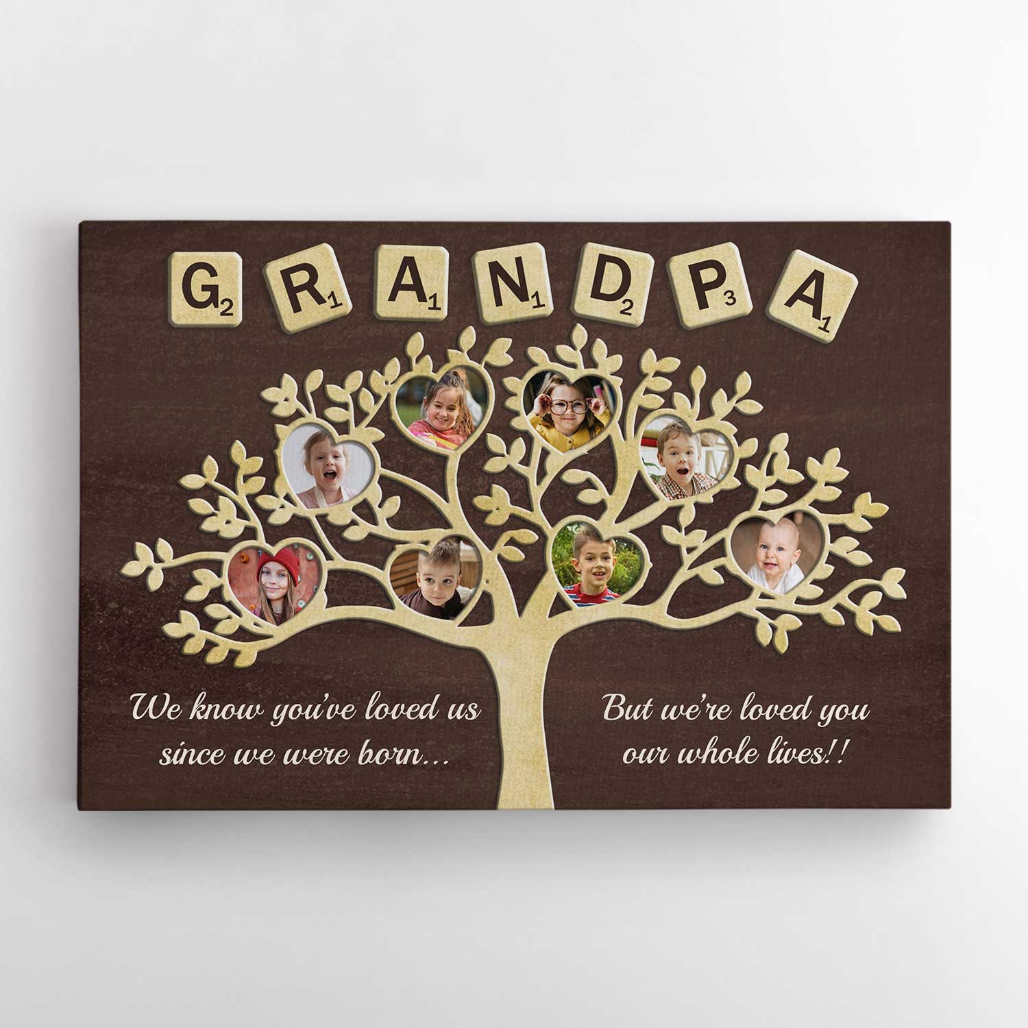 Grandpa Tree - Custom Photo, Canvas