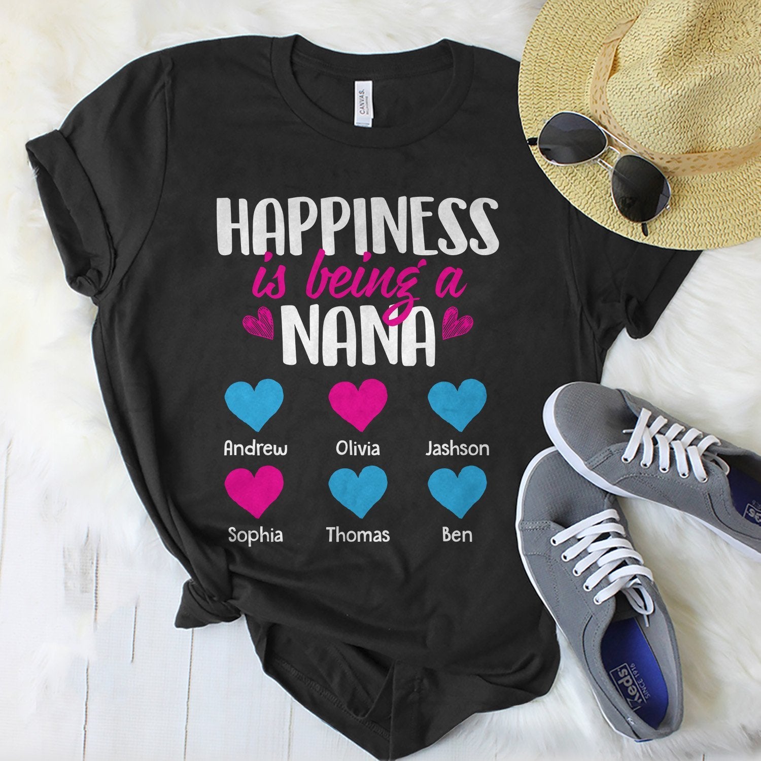 Happiness Is Being A Nana Personalized Shirt