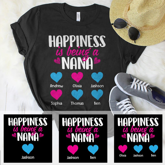 Happiness Is Being A Nana Personalized Shirt