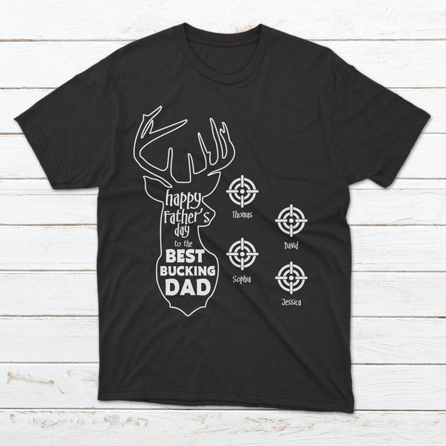 Happy Father's Day To The Best Bucking Dad Personalized Shirt