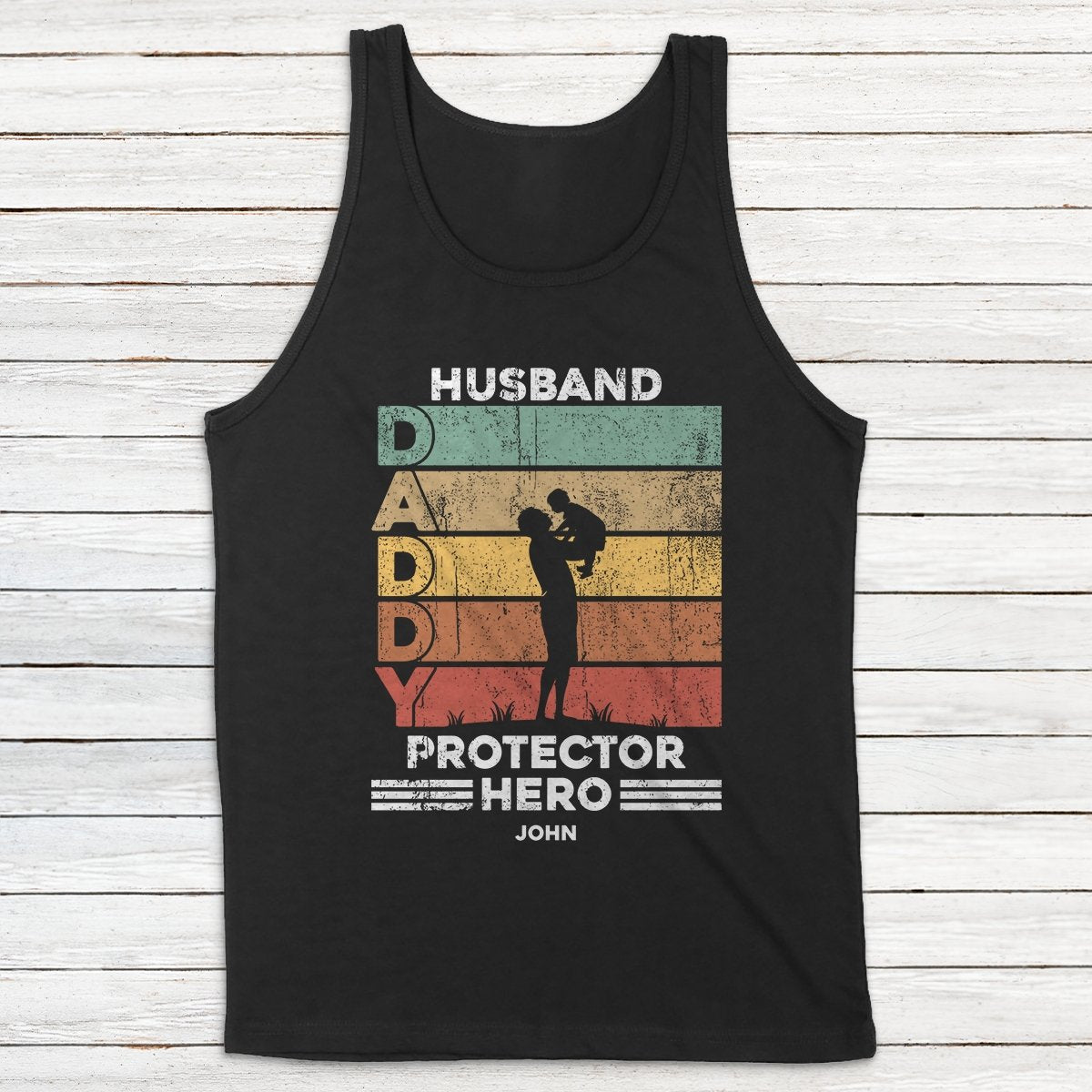 Husband, Daddy, Protector, Hero Personalized Shirt