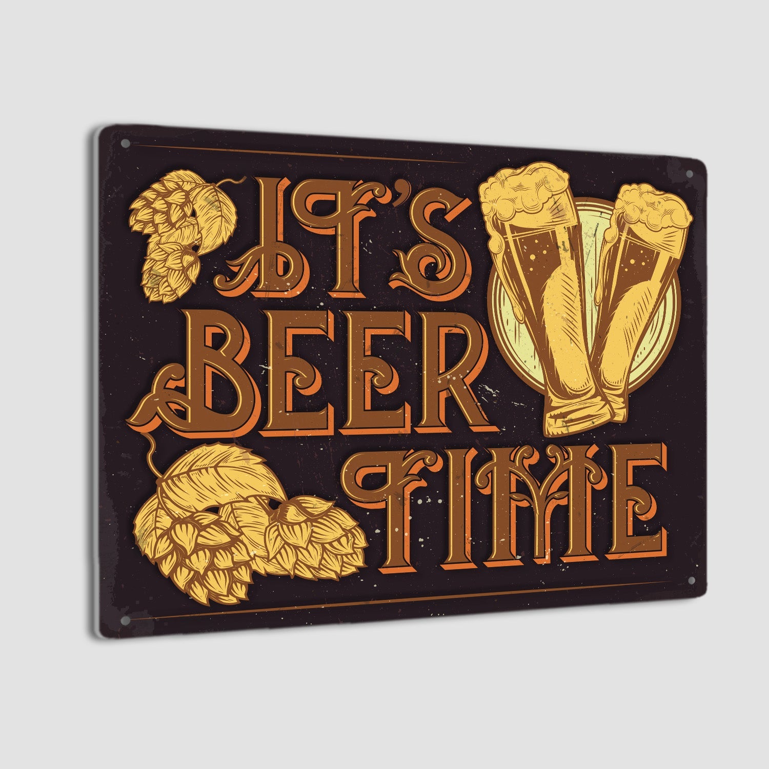 It's Beer Time, Metal Signs