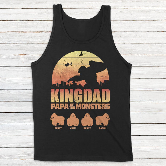 Kingdad Papa Of The Monsters Personalized Shirt