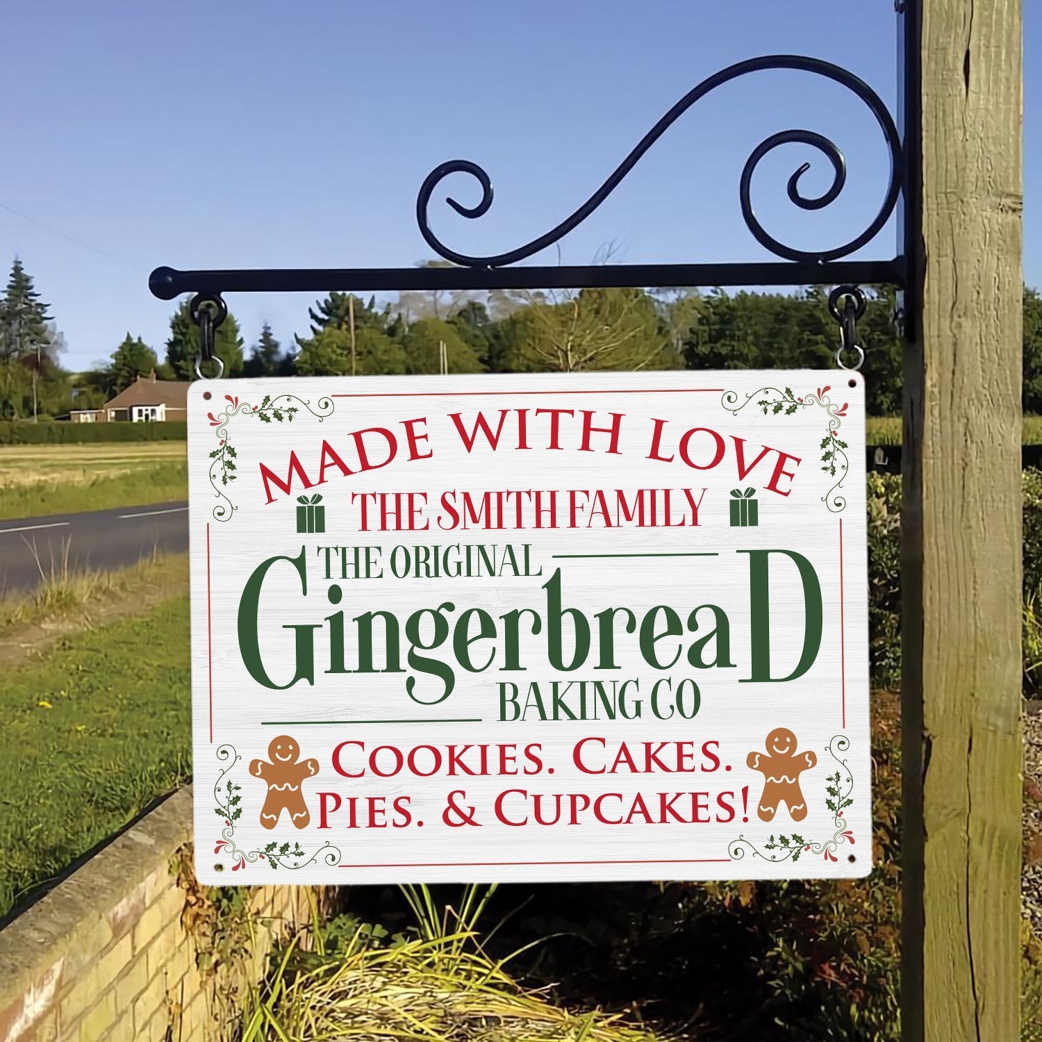 Make With Love, The Original, Gingerbread Baking Co, Custom Metal Sign