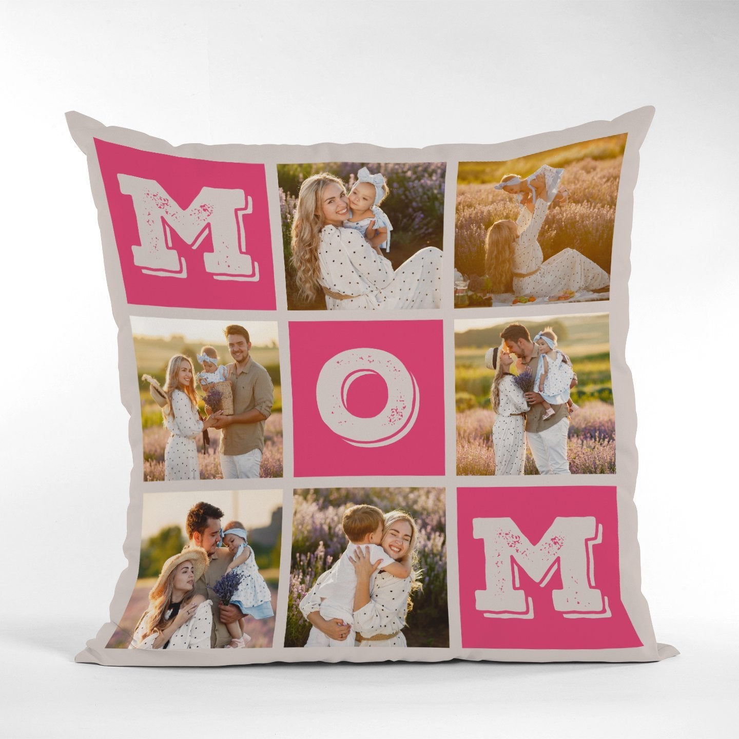 Mom Custom Photo, 6 Pictures Pillow