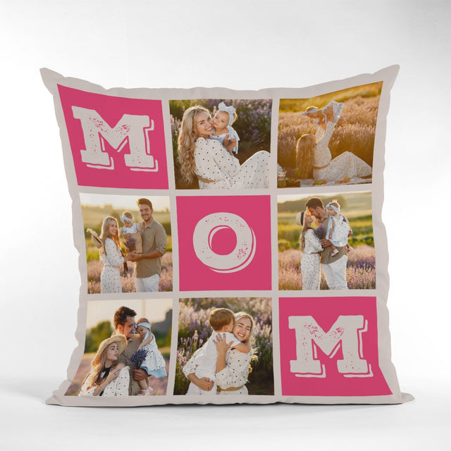 Mom Custom Photo, 6 Pictures Pillow