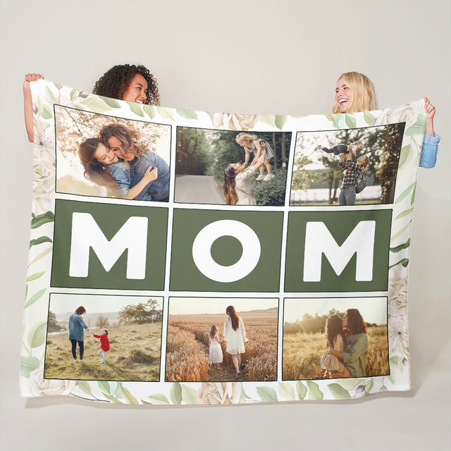 Mom Custom Photo Blanket