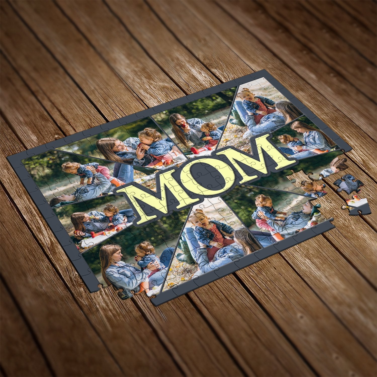 Mom Custom Photo Collage, 10 Pictures Jigsaw Puzzles