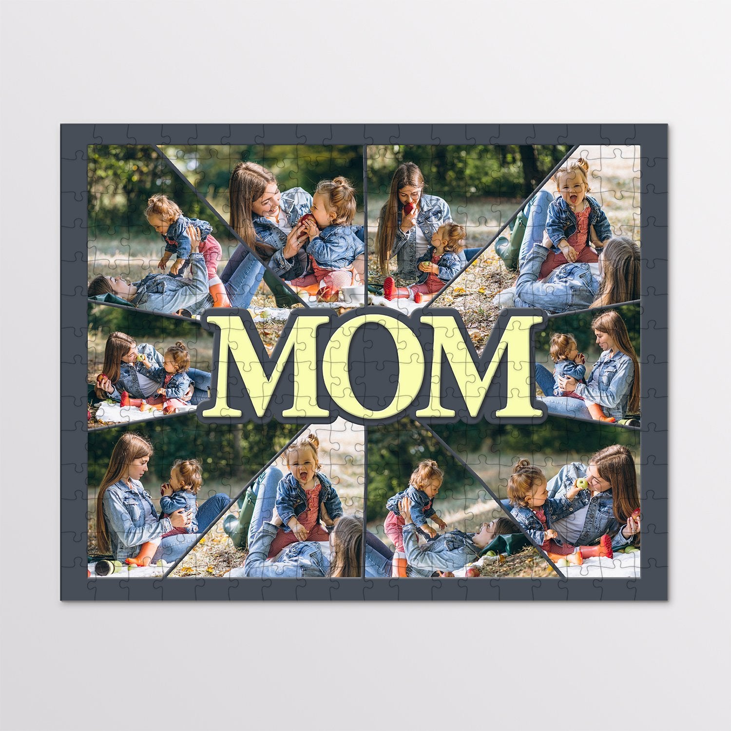 Mom Custom Photo Collage, 10 Pictures Jigsaw Puzzles
