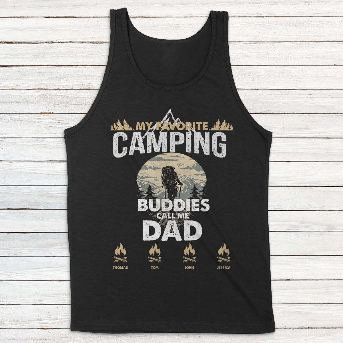 My Favorite Camping Buddies Call Me Dad Personalized Shirt
