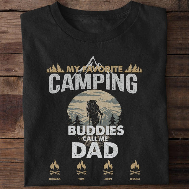 My Favorite Camping Buddies Call Me Dad Personalized Shirt