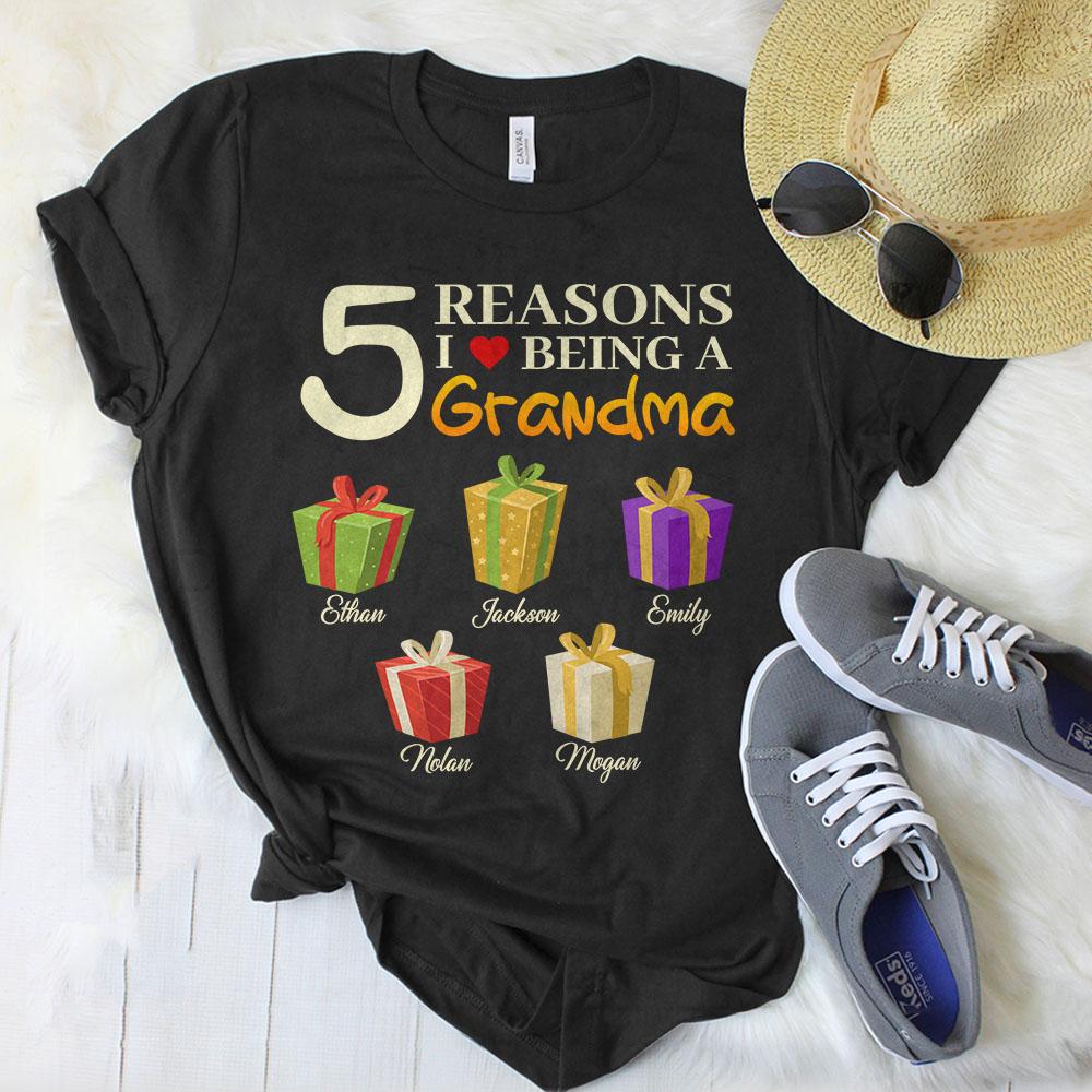 Reasons I Being A Grandma Personalized Shirt
