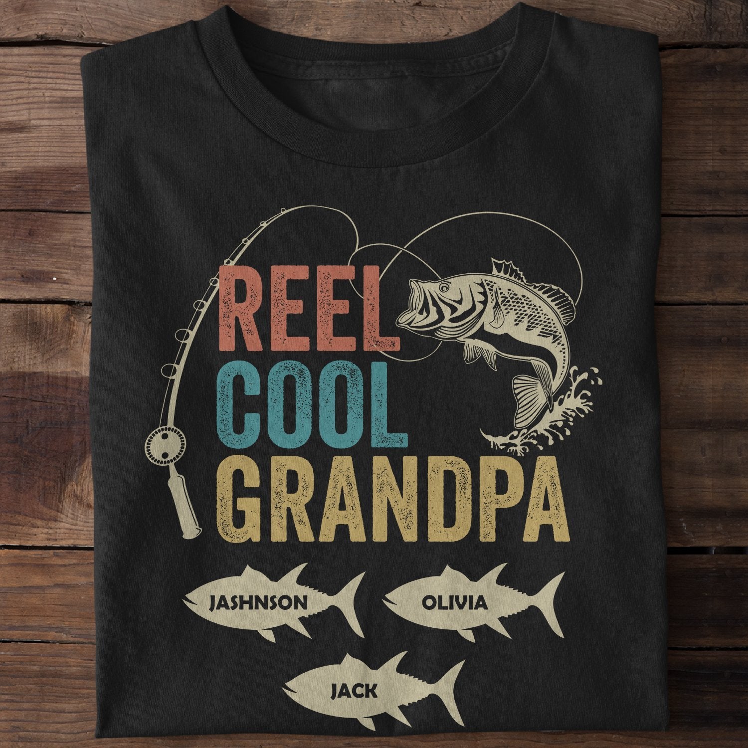 Men's T Shirt Reel Cool Grandpa sold by Glorious South Georgia & South  Sandwich Islands Roselia, SKU 504