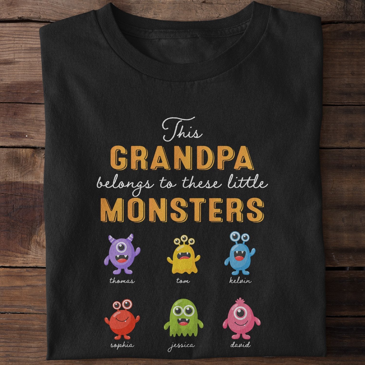 This Is Grandpa Monster Belong To Personalized Shirt