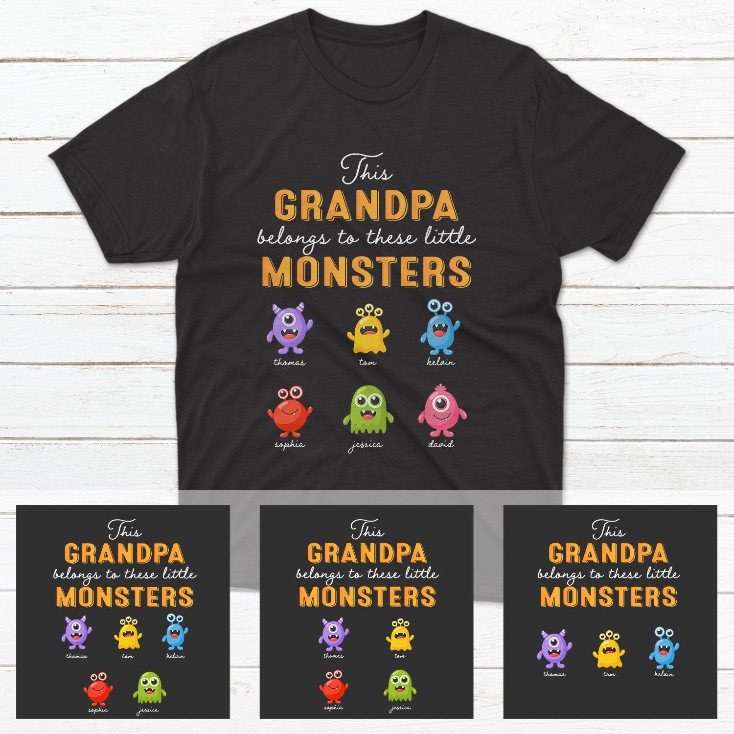This Is Grandpa Monster Belong To Personalized Shirt