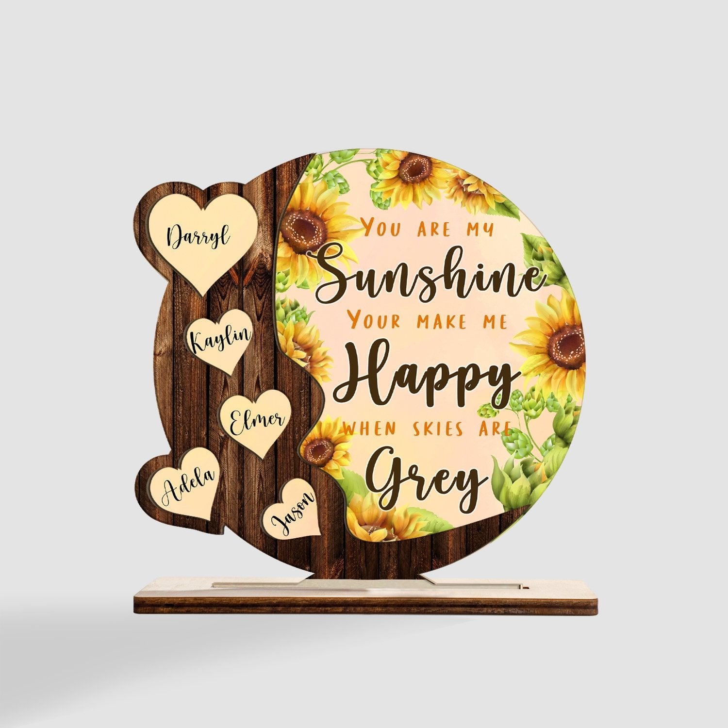 You Are My Sunshine, Wooden Plaque 3 Layers